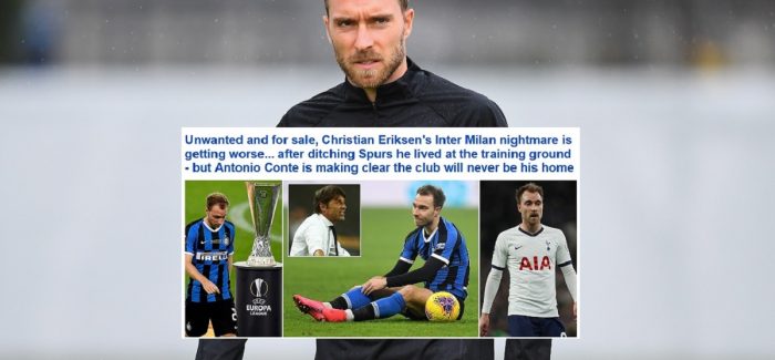 Daily Mail ne Angli: “Eriksen dhe makthi qe po kalon ne Milano: Conte ka zgjedhur dike tjeter perpara tij.”