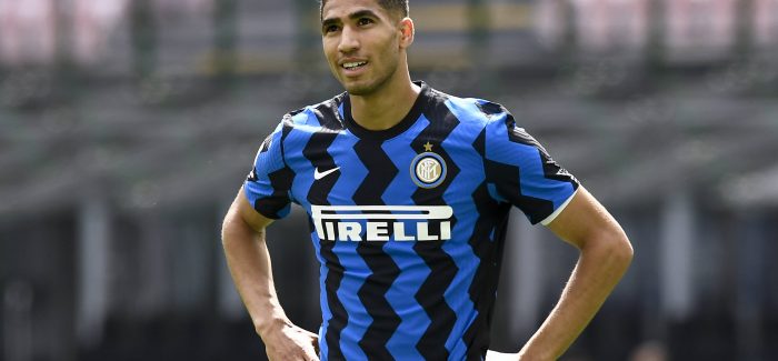 Inter, ndodh e papritura me Hakimi? Sky Sport zbulon: “Inter mund te vendose ta mbaje nese…”