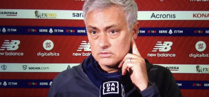 Jose Mourinho, cfare fjalesh: “Ne matemi me Milan, Napoli e Atalanta. Per Inter nuk dua te flas sepse ata jane…”