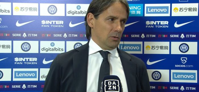 Inter, flet edhe Inzaghi: “Nje Inter i cmendur? Nese me kete ‘Inter i cmendur’ doni te thoni se do jemi…”